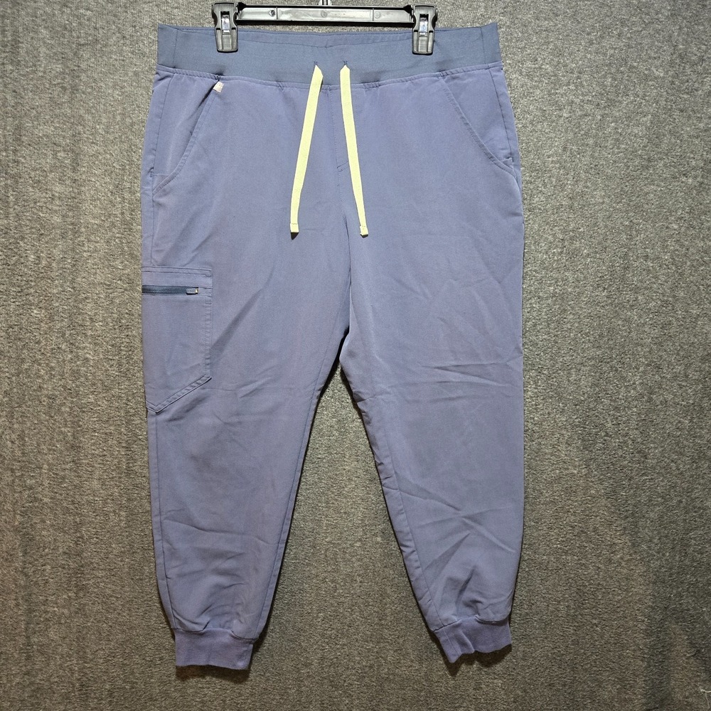 Figs Zamora Jogger Scrub Pants Space Navy #2699 Large Petite Nurse Doctor